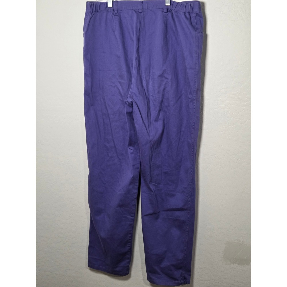 Nordstrom Purple Stretch Cotton Pants WN62126 Straight Leg Womens 16